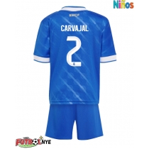 Camiseta Real Madrid Daniel Carvajal #2 Tercera Equipación para niños 2025-26 manga corta (+ pantalones cortos)